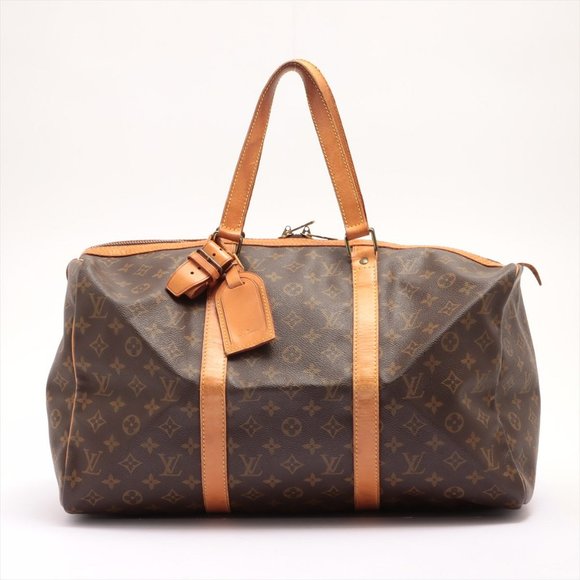 Louis Vuitton Bags Louis Vuitton Brown Monogram Canvas Leather Sac
